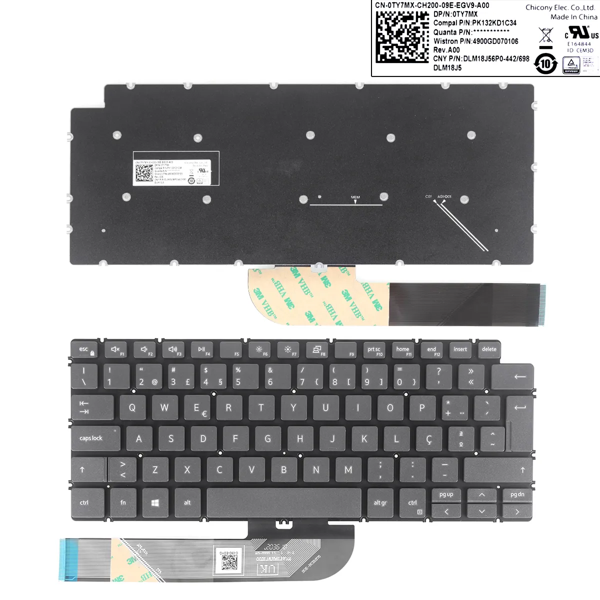 Picture of DELL 5390 5391 7391 14 5493 5498 7490 7491  3401 3405 GRAY(Without Backlit,win8)
